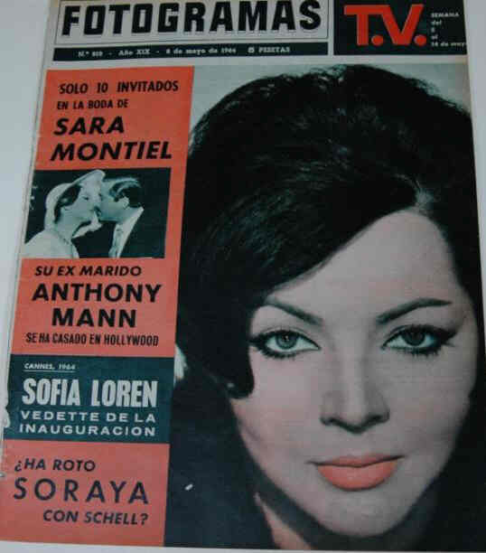 FOTOGRAMAS magazine side cover Issue 812 8 May 1964