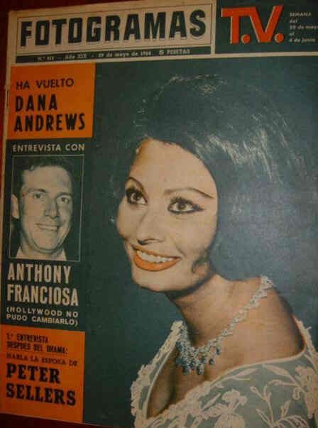 FOTOGRAMAS magazine side cover Issue 815 29 May 1964