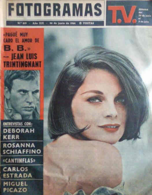 FOTOGRAMAS magazine side cover Issue 819 26 June 1964