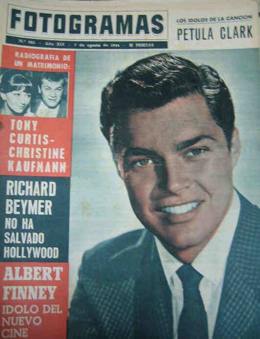 FOTOGRAMAS magazine side cover Issue 825 7 August 1964