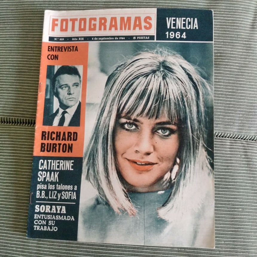 FOTOGRAMAS magazine side cover Issue 829 4 September 1964