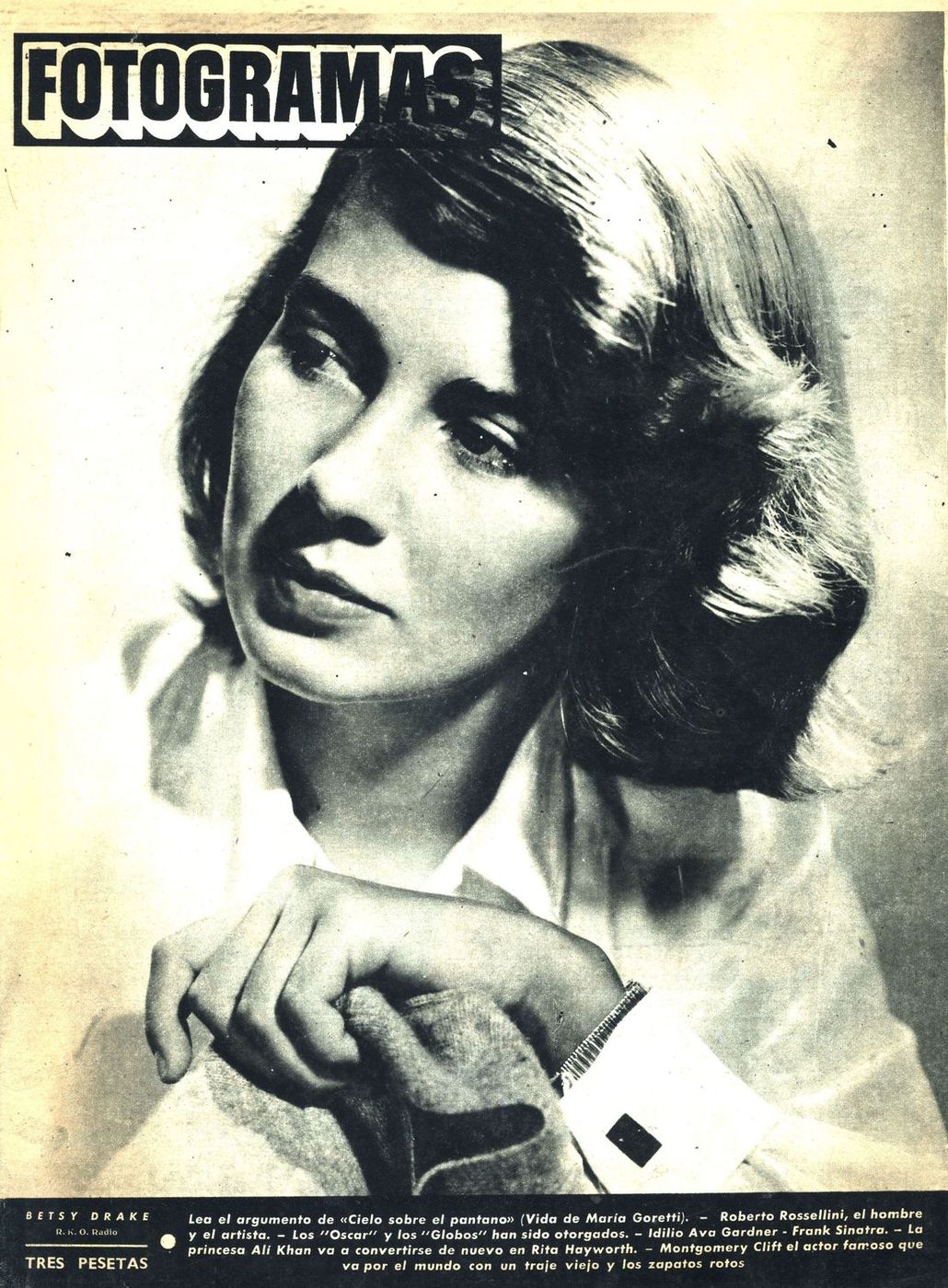 FOTOGRAMAS magazine side cover Issue 83 3 April 1950