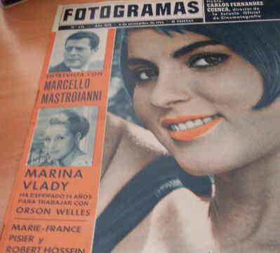 FOTOGRAMAS magazine side cover Issue 838 6 November 1964