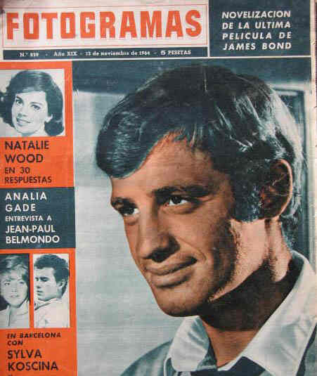 FOTOGRAMAS magazine side cover Issue 839 13 November 1964