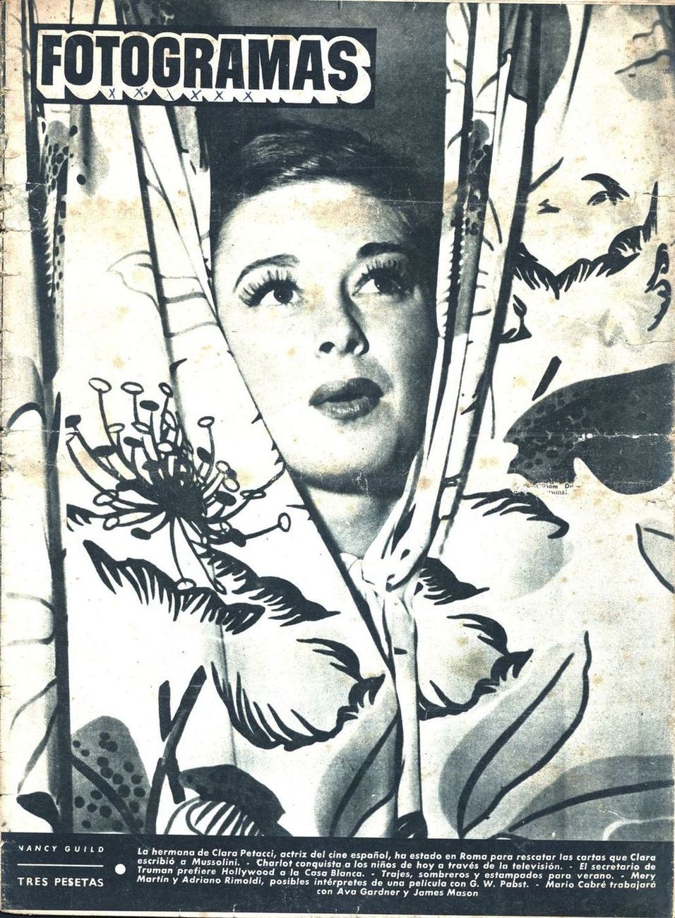 FOTOGRAMAS magazine side cover Issue 84 14 April 1950