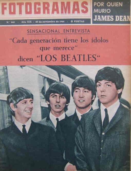 FOTOGRAMAS magazine side cover Issue 840 20 November 1964