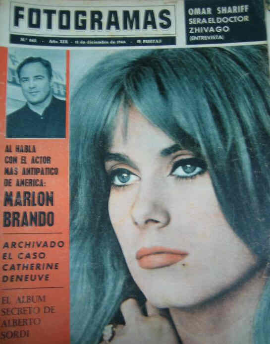 FOTOGRAMAS magazine side cover Issue 843 11 December 1964