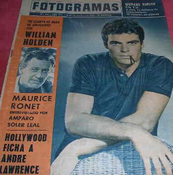FOTOGRAMAS magazine side cover Issue 844 18 December 1964