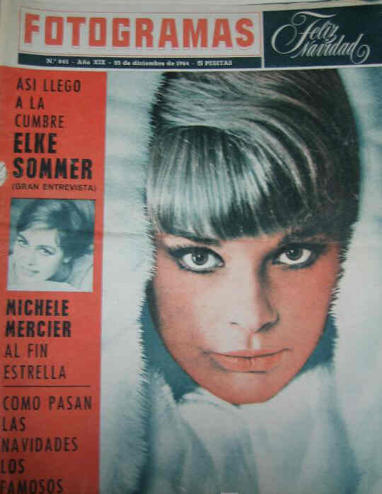 FOTOGRAMAS magazine side cover Issue 845 25 December 1964