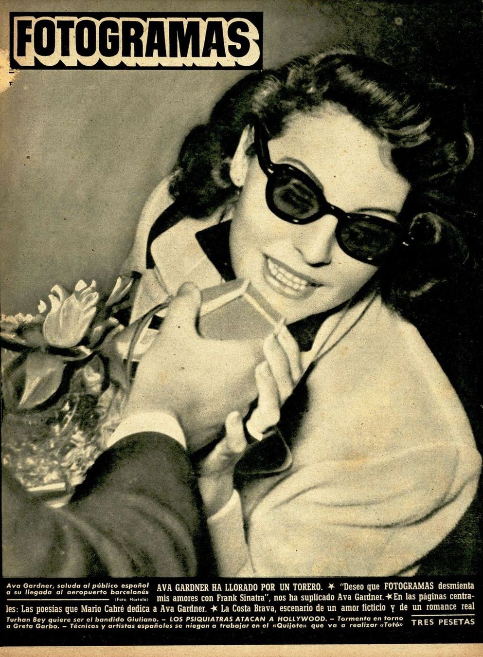 FOTOGRAMAS magazine side cover Issue 85 28 April 1950