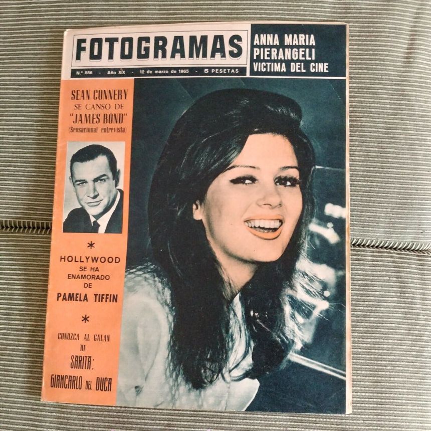 FOTOGRAMAS magazine side cover Issue 856 12 March 1965