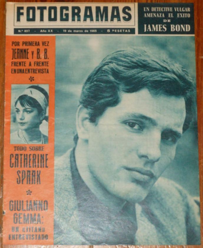 FOTOGRAMAS magazine side cover Issue 857 19 March 1965