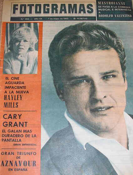 FOTOGRAMAS magazine side cover Issue 864 7 May 1965