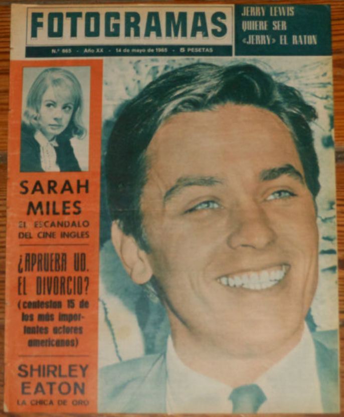 FOTOGRAMAS magazine side cover Issue 865 14 May 1965