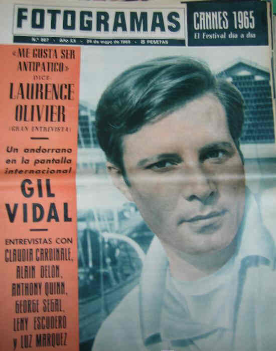 FOTOGRAMAS magazine side cover Issue 867 28 May 1965