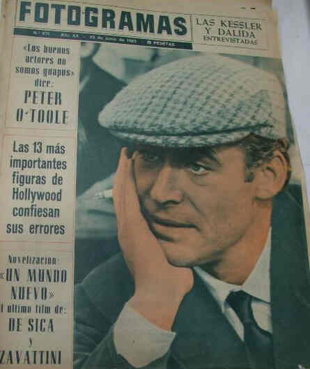 FOTOGRAMAS magazine side cover Issue 871 25 June 1965