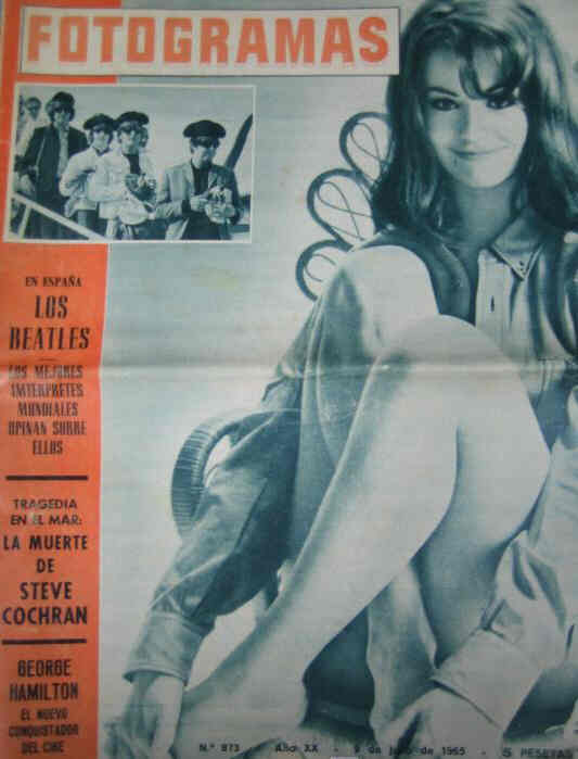 FOTOGRAMAS magazine side cover Issue 873 9 July 1965