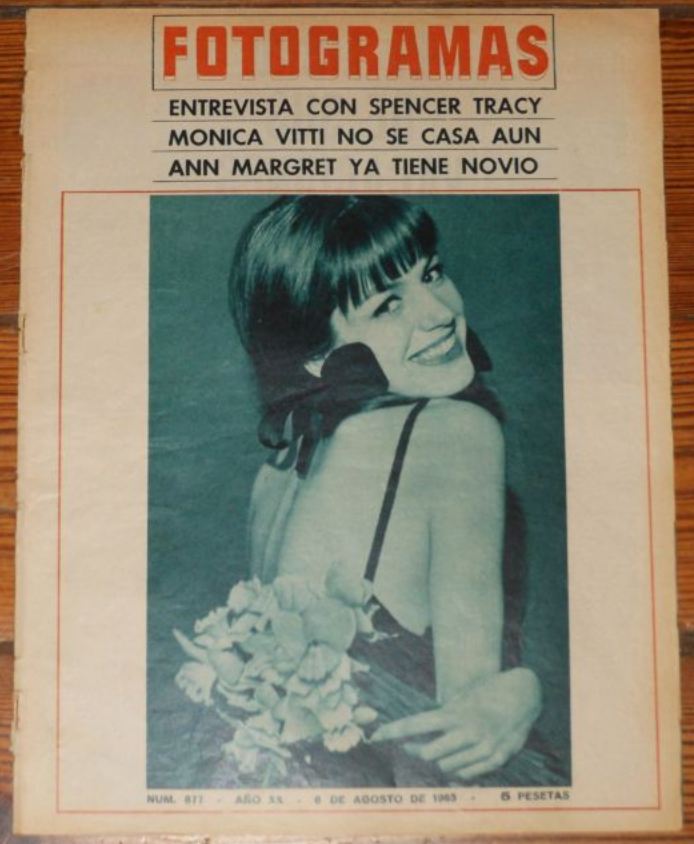 FOTOGRAMAS magazine side cover Issue 877 6 August 1965
