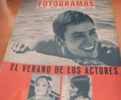 FOTOGRAMAS magazine side cover Issue 881 3 September 1965