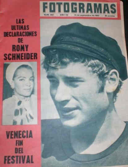 FOTOGRAMAS magazine side cover Issue 882 10 September 1965