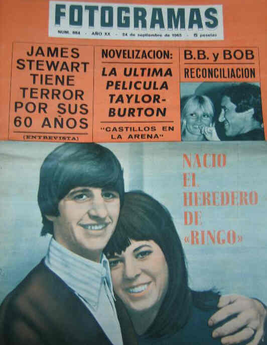 FOTOGRAMAS magazine side cover Issue 884 24 September 1965
