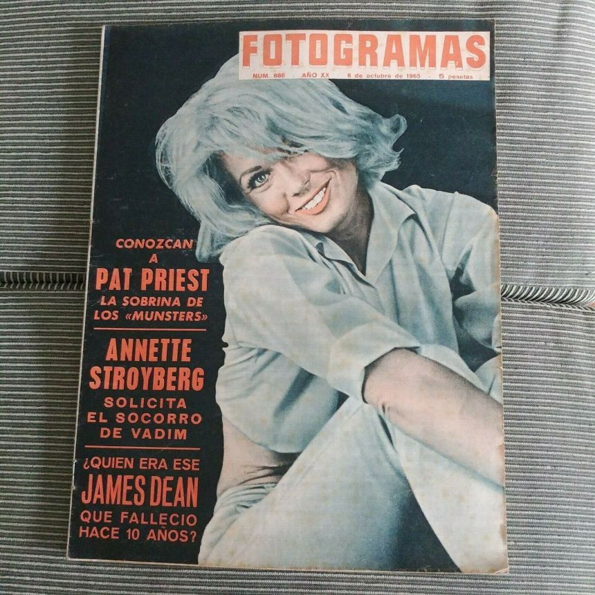 FOTOGRAMAS magazine side cover Issue 886 8 October 1965