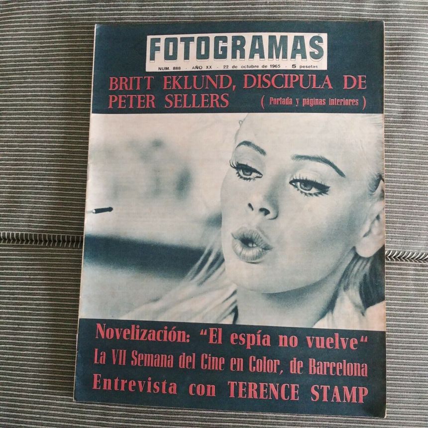 FOTOGRAMAS magazine side cover Issue 888 22 October 1965