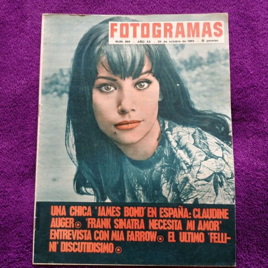 FOTOGRAMAS magazine side cover Issue 889 29 October 1965