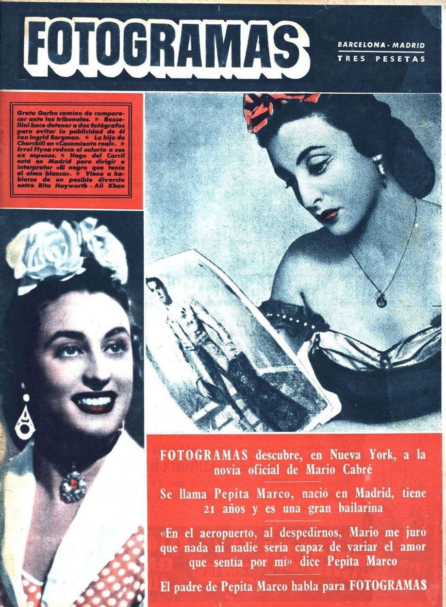 FOTOGRAMAS magazine side cover Issue 89 9 June 1950