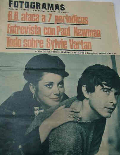 FOTOGRAMAS magazine side cover Issue 892 19 November 1965