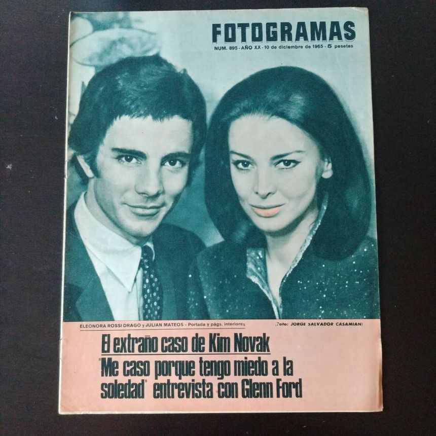 FOTOGRAMAS magazine side cover Issue 895 10 December 1965