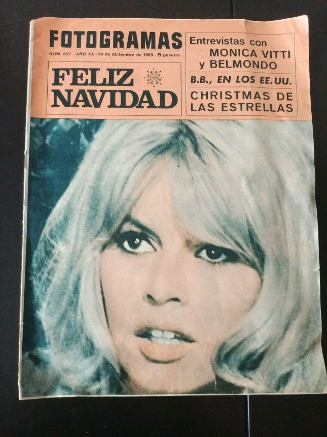 FOTOGRAMAS magazine side cover Issue 897 24 December 1965