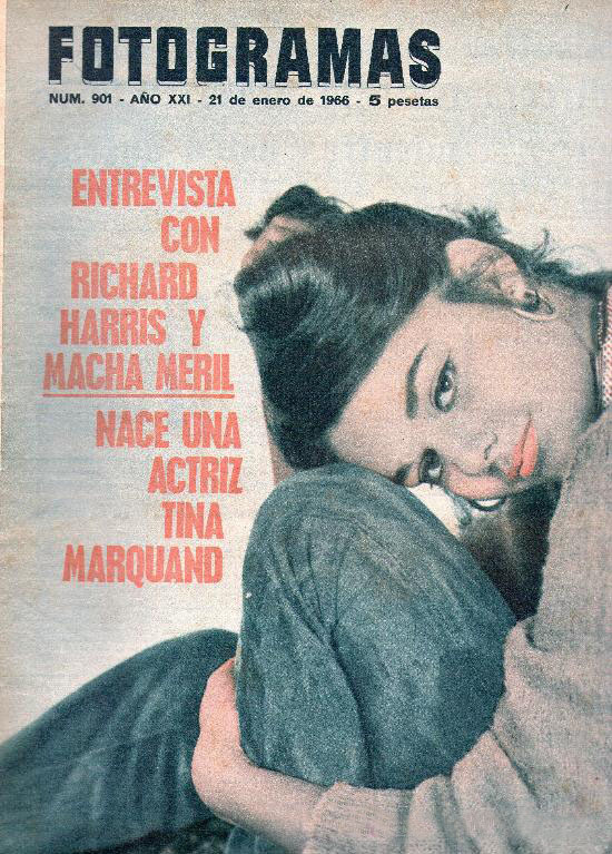 FOTOGRAMAS magazine side cover Issue 901 21 January 1966