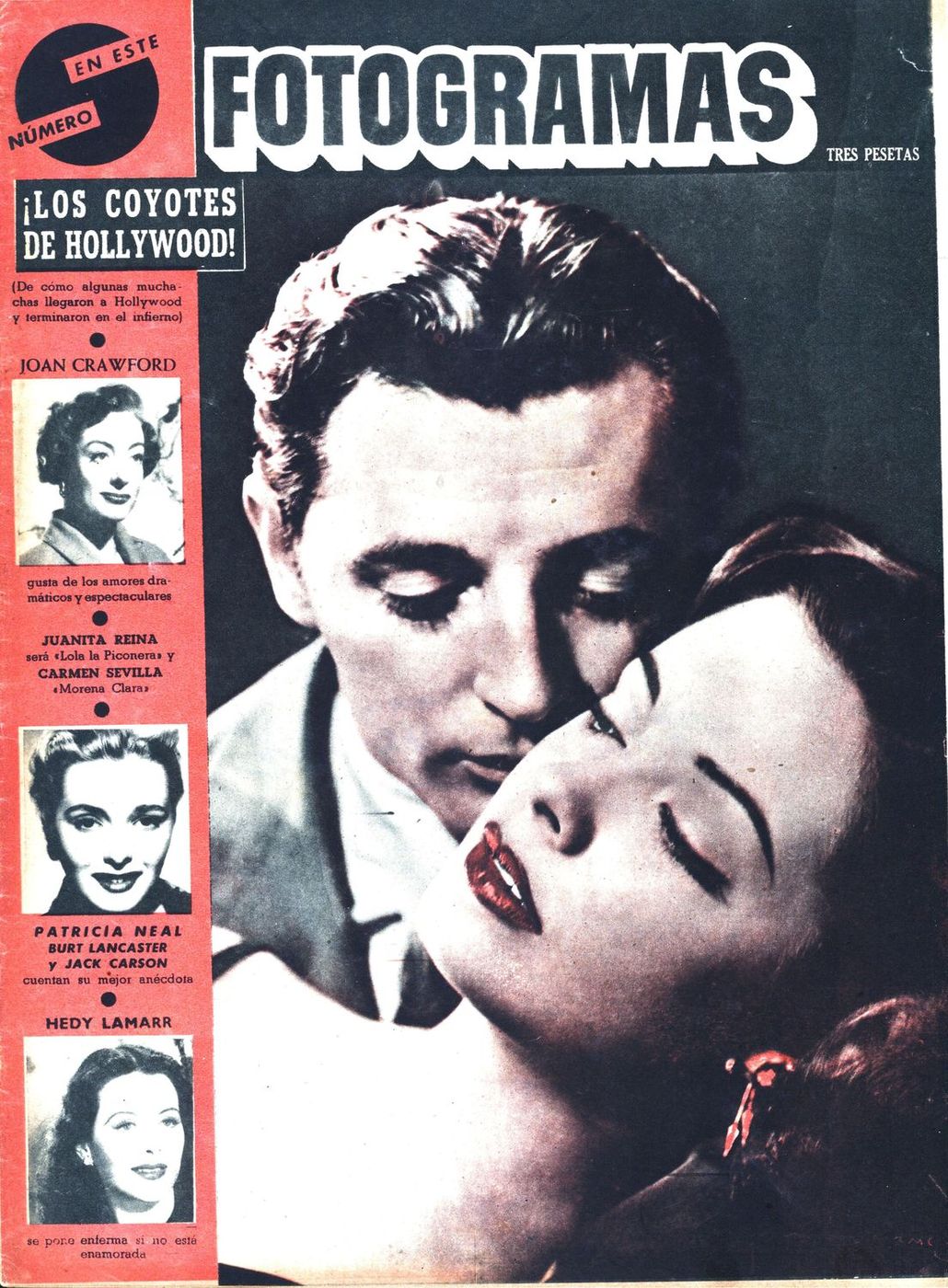 FOTOGRAMAS magazine side cover Issue 91 8 July 1950
