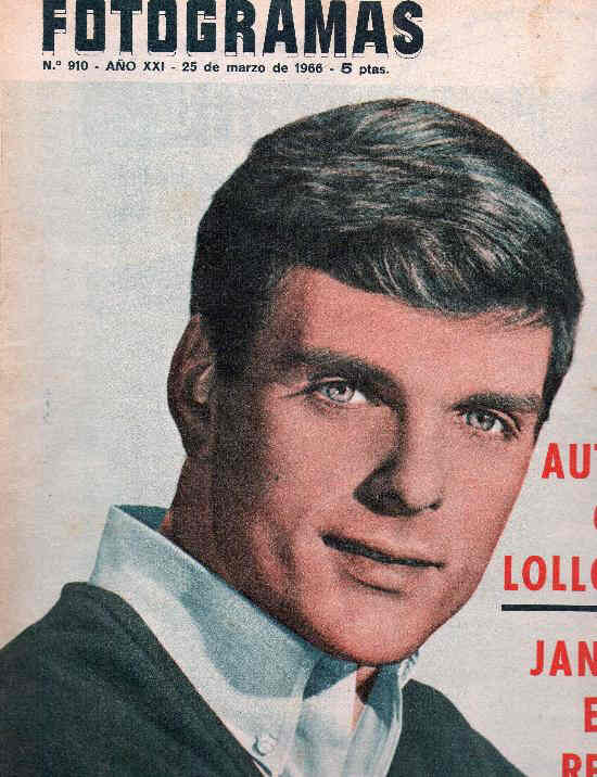 FOTOGRAMAS magazine side cover Issue 910 25 March 1966