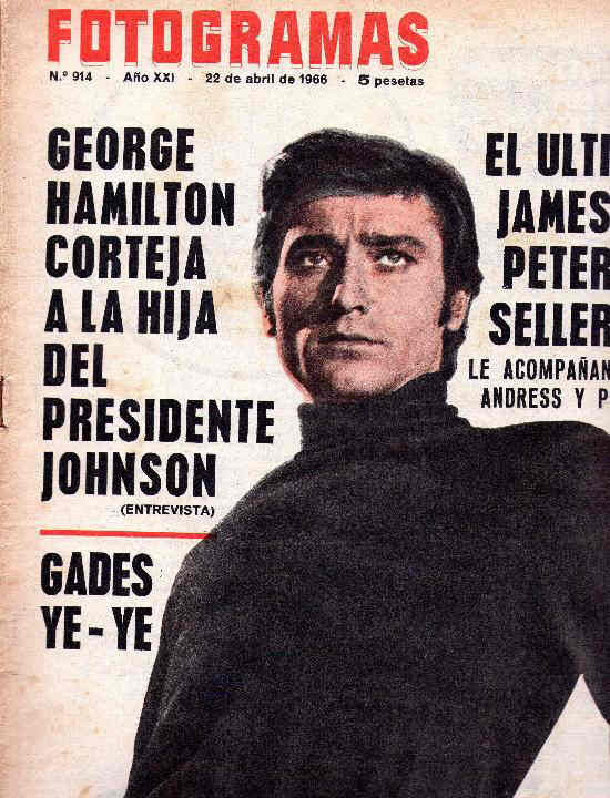FOTOGRAMAS magazine side cover Issue 914 22 April 1966