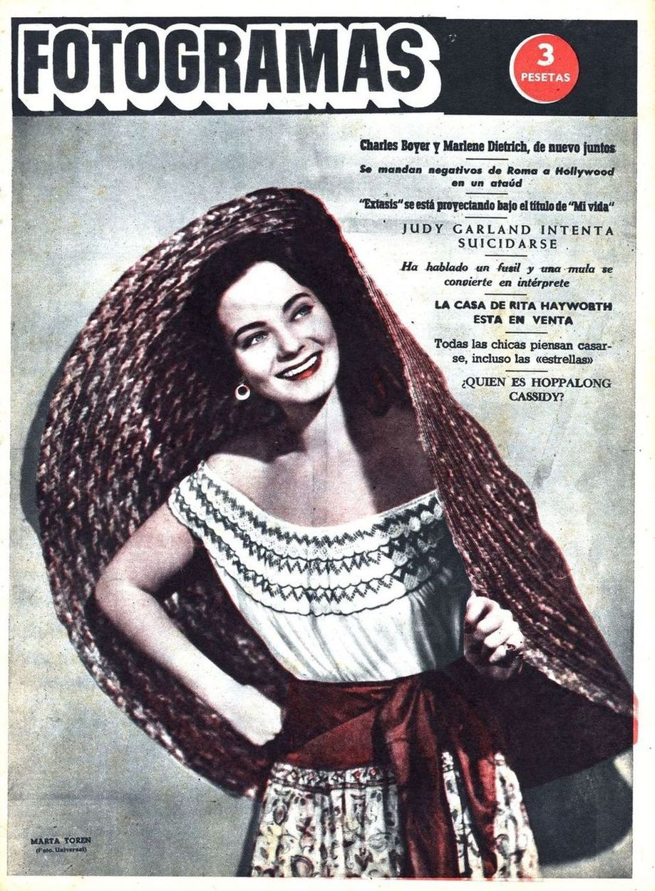 FOTOGRAMAS magazine side cover Issue 92 22 July 1950