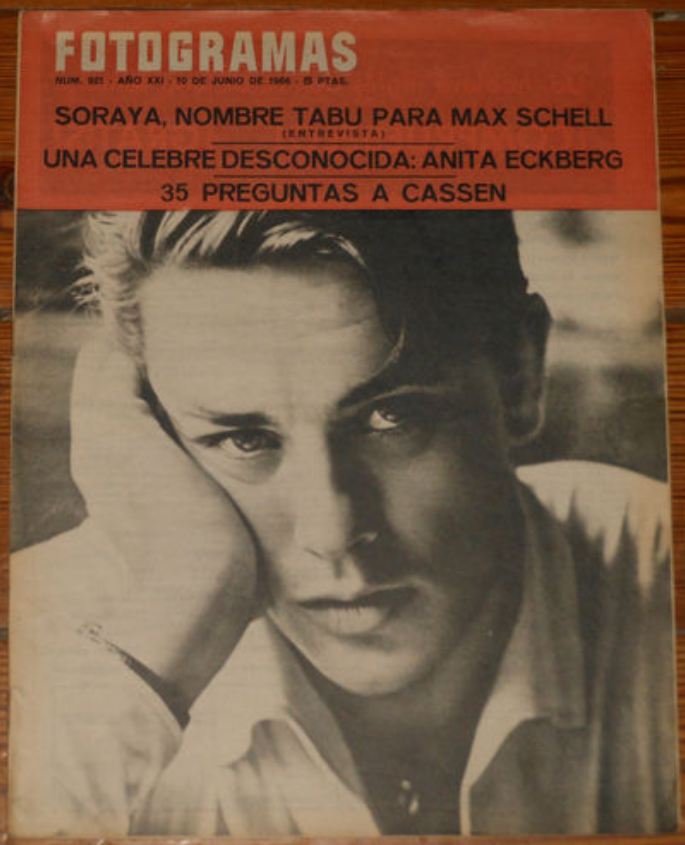 FOTOGRAMAS magazine side cover Issue 921 10 June 1966