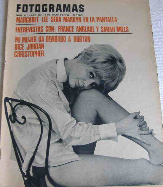 FOTOGRAMAS magazine side cover Issue 925 8 July 1966