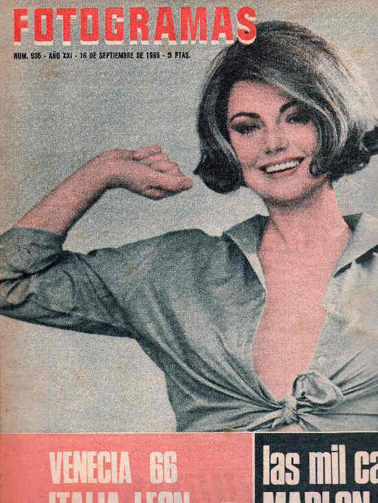 FOTOGRAMAS magazine side cover Issue 935 16 September 1966