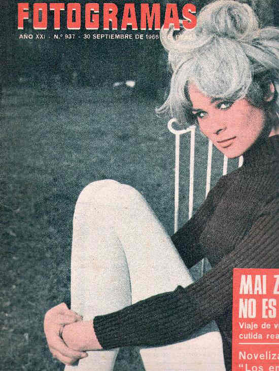 FOTOGRAMAS magazine side cover Issue 937 30 September 1966