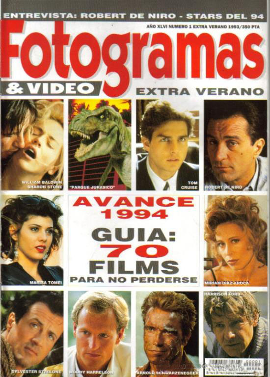 FOTOGRAMAS magazine side cover  Extra #1 Summer 1993
