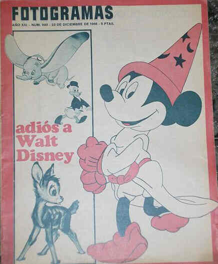 FOTOGRAMAS magazine side cover Issue 949 23 December 1966