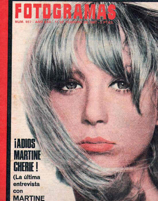 FOTOGRAMAS magazine side cover Issue 957 17 February 1967