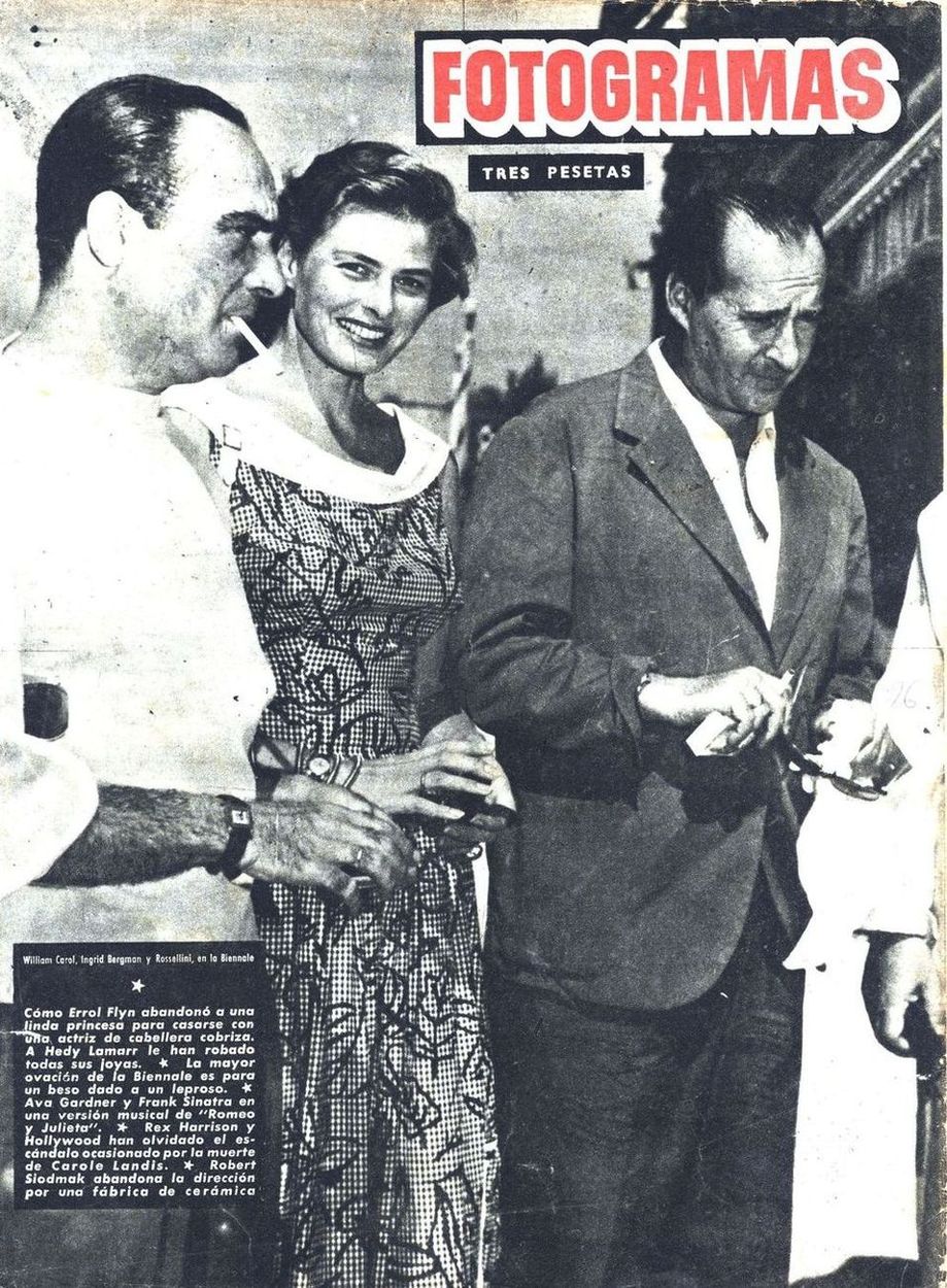 FOTOGRAMAS magazine side cover Issue 96 16 September 1950