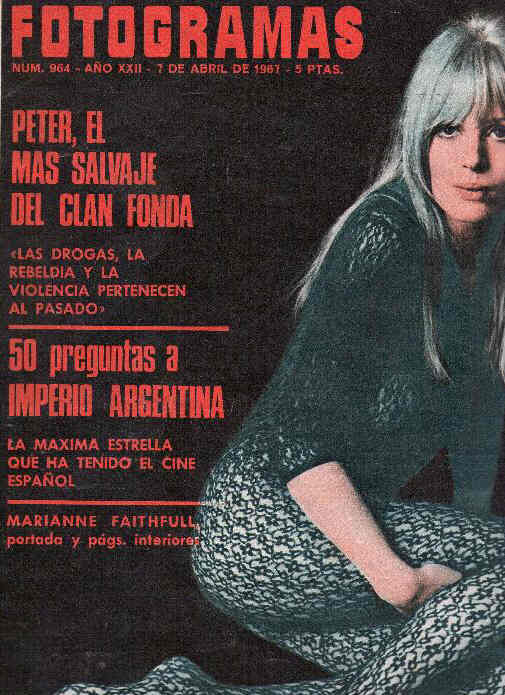 FOTOGRAMAS magazine side cover Issue 964 7 April 1967