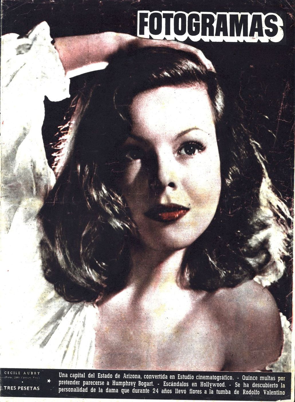 FOTOGRAMAS magazine side cover Issue 97 22 September 1950