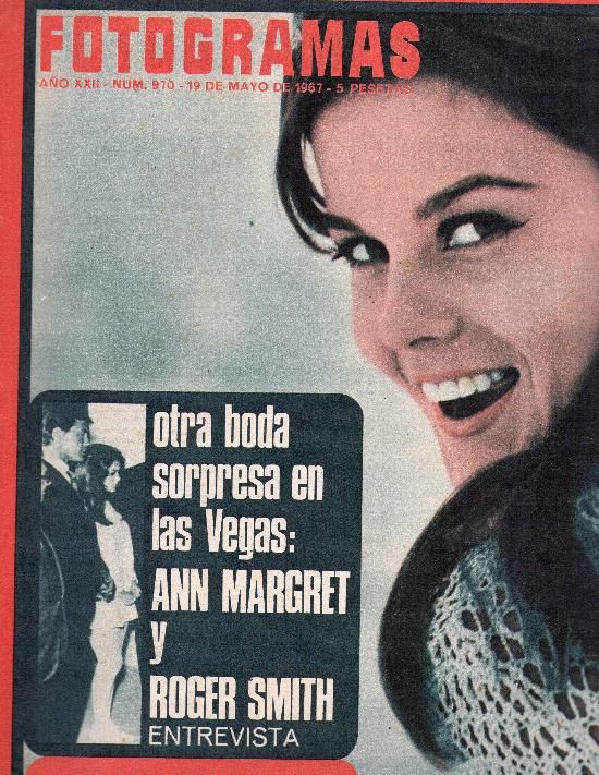 FOTOGRAMAS magazine side cover Issue 970 19 May 1967