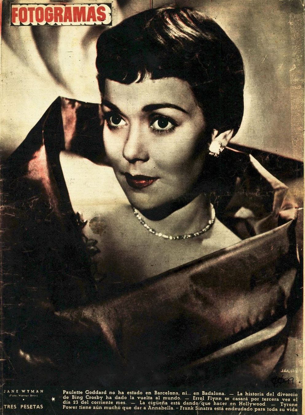 FOTOGRAMAS magazine side cover Issue 99 6 October 1950