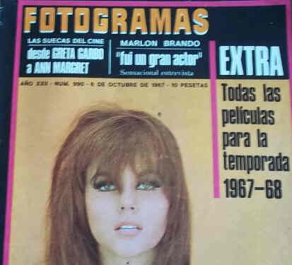 FOTOGRAMAS magazine side cover Issue 990 6 October 1967